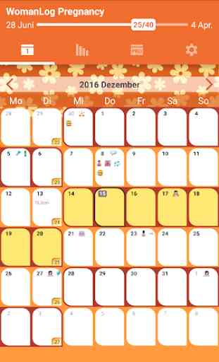 WomanLog Pregnancy Kalender 1
