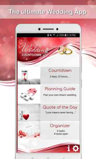 Hochzeits-Countdown App 1