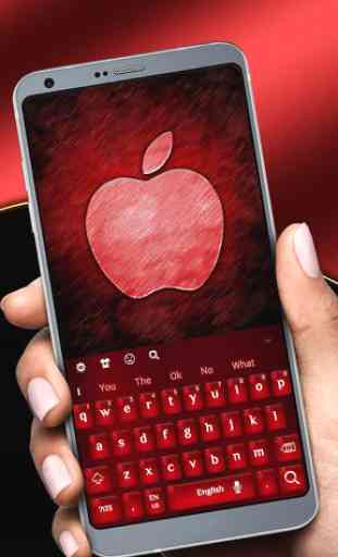 Roter Apfel - Thema für Tastatur  1