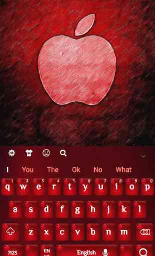 Roter Apfel - Thema für Tastatur  4