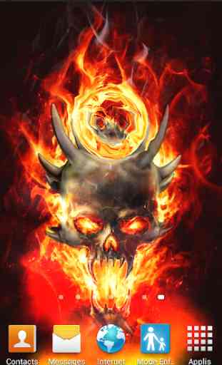Skull In Fire Magic FX 2