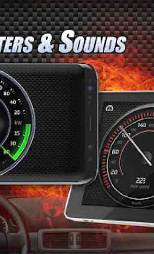 Geschwindigkeitsmesser und Sounds von Autos 1