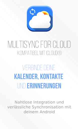 MultiSync for Cloud – kompatibel mit iCloud® 1
