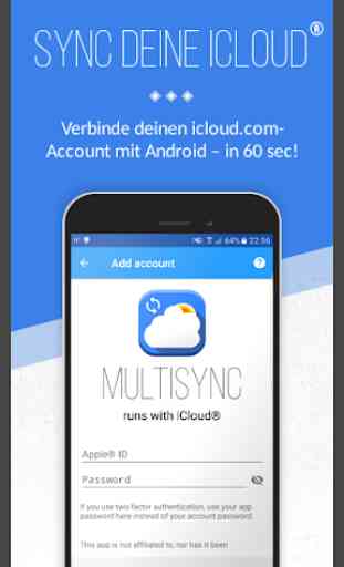 MultiSync for Cloud – kompatibel mit iCloud® 2