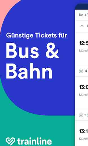 Trainline Bahn und Fernbus - Tickets online buchen 2
