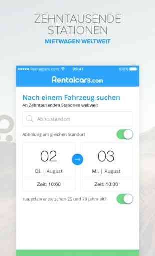 Rentalcars.com Mietwagen-App 1