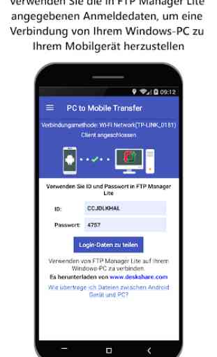 PC to Mobile Transfer - Dateien überall senden 2