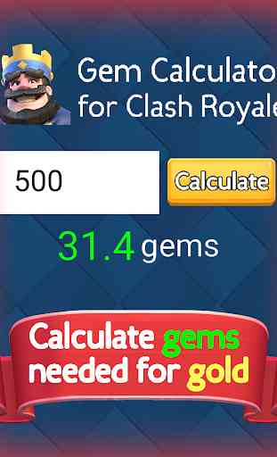 Gem Calculator - Clash Royale 2