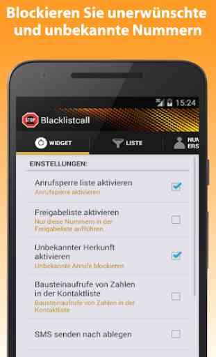 Blacklistcall (Anrufe blockieren) 2