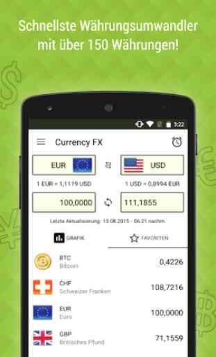 Währung FX Pro - Wechselkurse 1