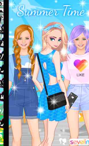 ❤  Summer time ❤  Sisters dress up game 1