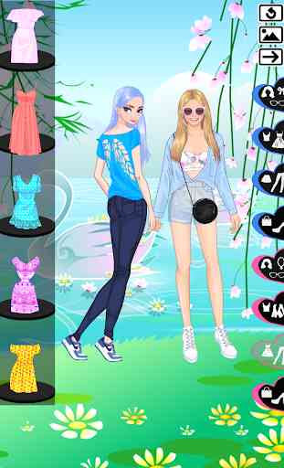 ❤  Summer time ❤  Sisters dress up game 3