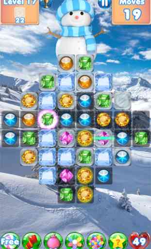 Snowman Games & Frozen Puzzles match 3 games free 1