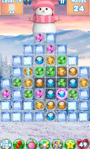 Snowman Games & Frozen Puzzles match 3 games free 2