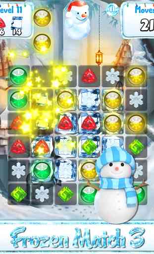 Snowman Games & Frozen Puzzles match 3 games free 3