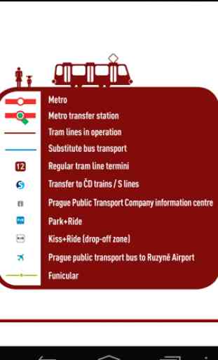 Prager Metro und Tram Map 2019 3