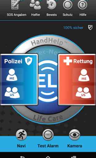 HandHelp - Life Care kostenlose Notruf Notfall App 1