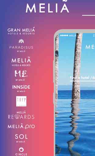 Meliá · Hotel buchen, reisen und resorts 1