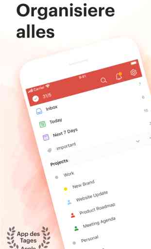 Todoist: To-Do List & Aufgaben (Android/iOS) image 1