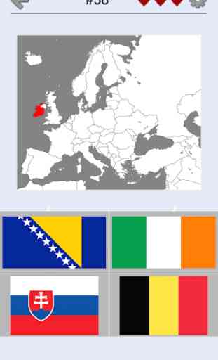 Länder Europas: Karten, Flaggen und Hauptstädte 1