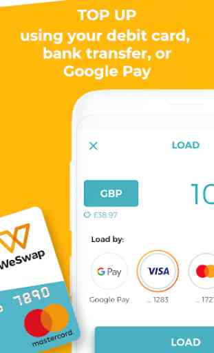WeSwap - Travel Money Card 3