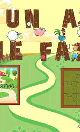 Fun Farm Puzzle Games for Kids  2