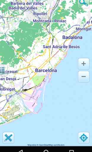 Karte von Barcelona offline 1