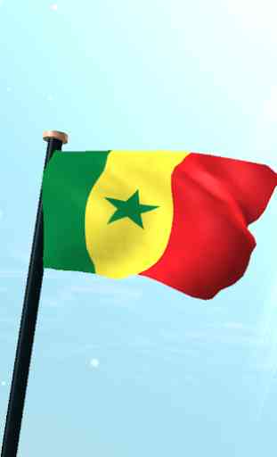 Senegal Flagge 3D Kostenlos 1