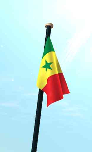 Senegal Flagge 3D Kostenlos 3
