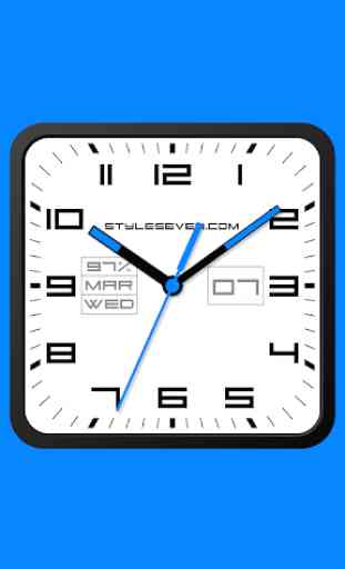 Square Analog Clock-7 1