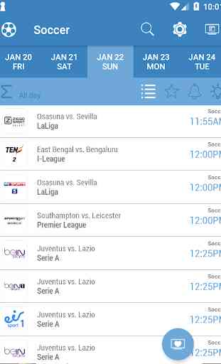 Live Sports TV Listings Guide 1
