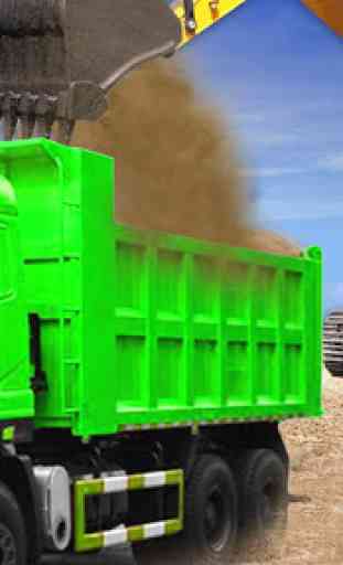 Sand Excavator Truck Driving Rescue Simulator game 1