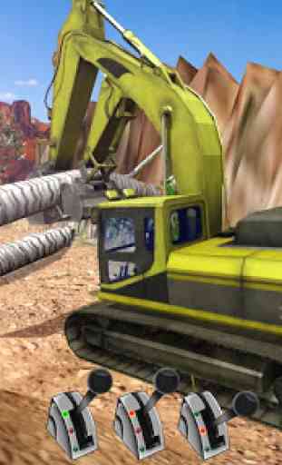 Sand Excavator Truck Driving Rescue Simulator game 3