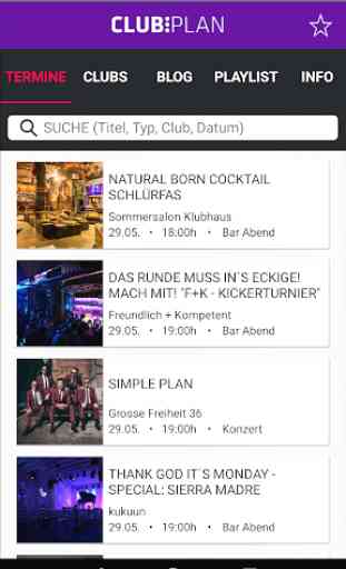 Clubplan - Musik in Hamburg 1