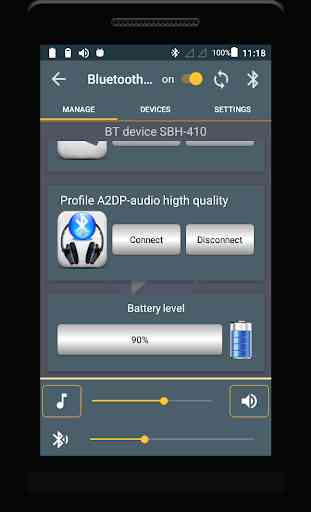 Bluetooth Audio Widget Battery FREE 4