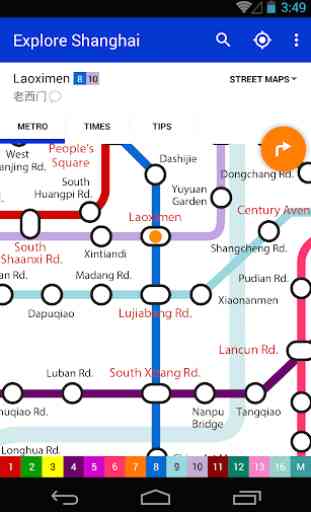 Explore Shanghai metro map 1