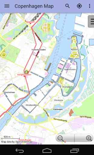 Kopenhagen Offline Stadtplan 2