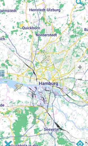 Karte von Hamburg offline 1