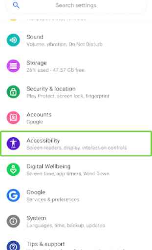 Android-Tools zur Barrierefreiheit 1