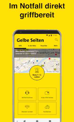 Gelbe Seiten Notfall-App 1