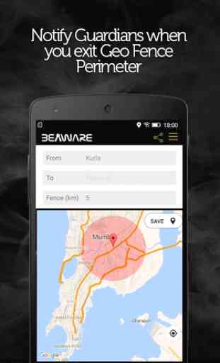 BEAWARE - Personal Safety App 3