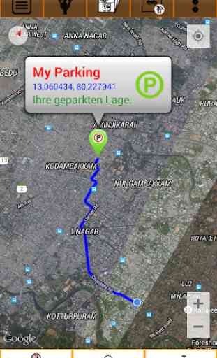GPS Auto Parkplatz 3