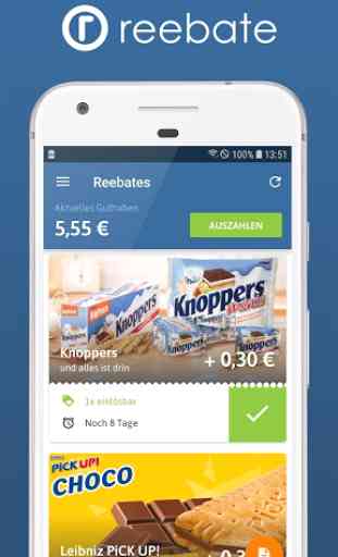 reebate Cashback – Die Geld-zurück-App 1