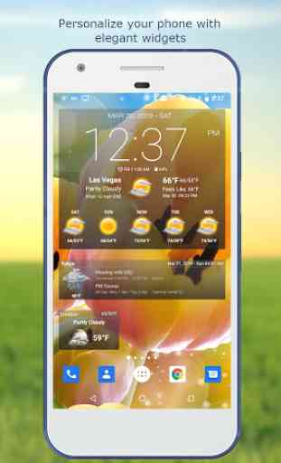 Wetter & Uhr Widget für Android (Wettervorhersage) 1