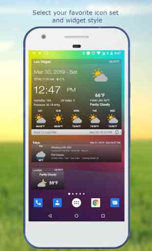 Wetter & Uhr Widget für Android (Wettervorhersage) 2