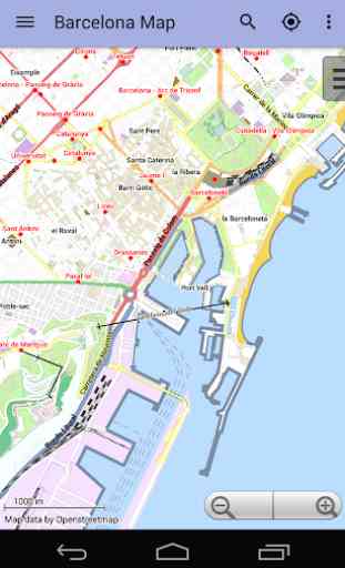 Barcelona Offline Stadtplan 1