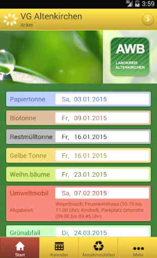 AWB Altenkirchen Abfall-App 1