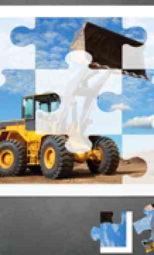 Big Trucks und Baumaschinen Puzzle für Kinder 2