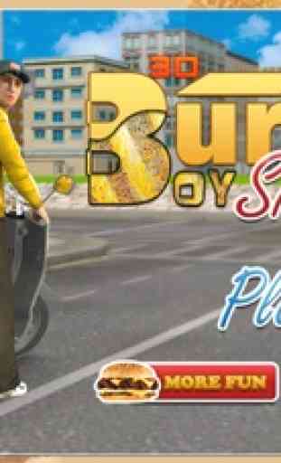 3D-Burger Boy Simulator - Crazy Motorrad-Fahrer und Lieferbiker Reiten Simulation Abenteuerspiel 1