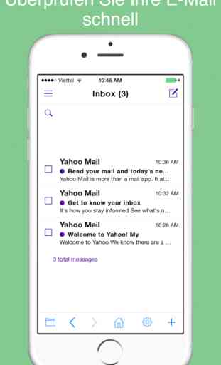 Safe Web für Yahoo : sichere und einfache E-Mail- mobile app mit Passcode. 3